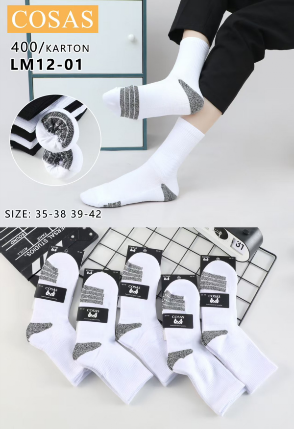 Skarpety damskie Roz 35-42, 1 kolor Paczka 40 szt 1